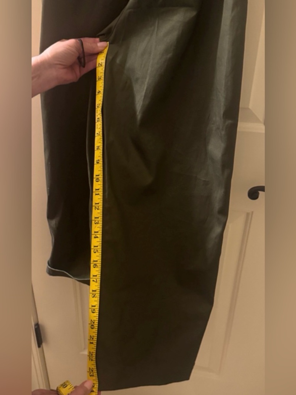 Short-Sleeve Olive Green Utility Jumpsuit with Front Zip - Picture 11 of 11